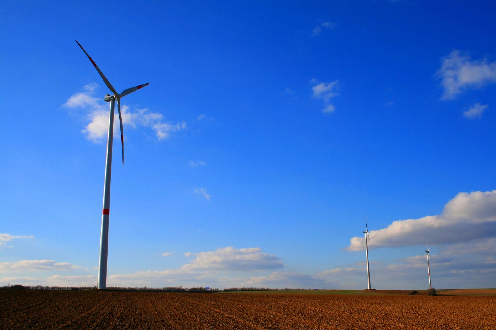 Wind farm landscape representing renewable energy