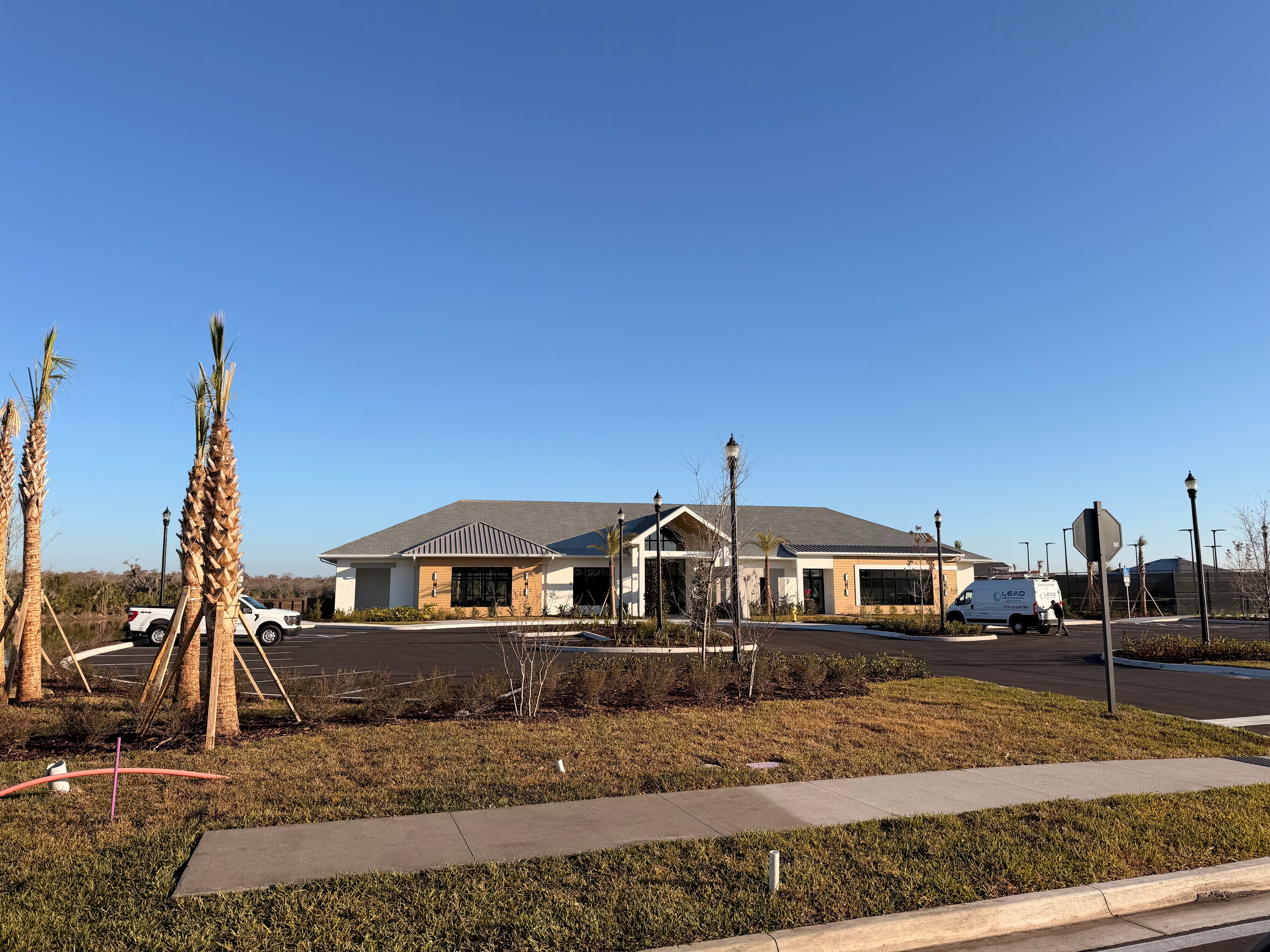 Commercial building exterior daytime