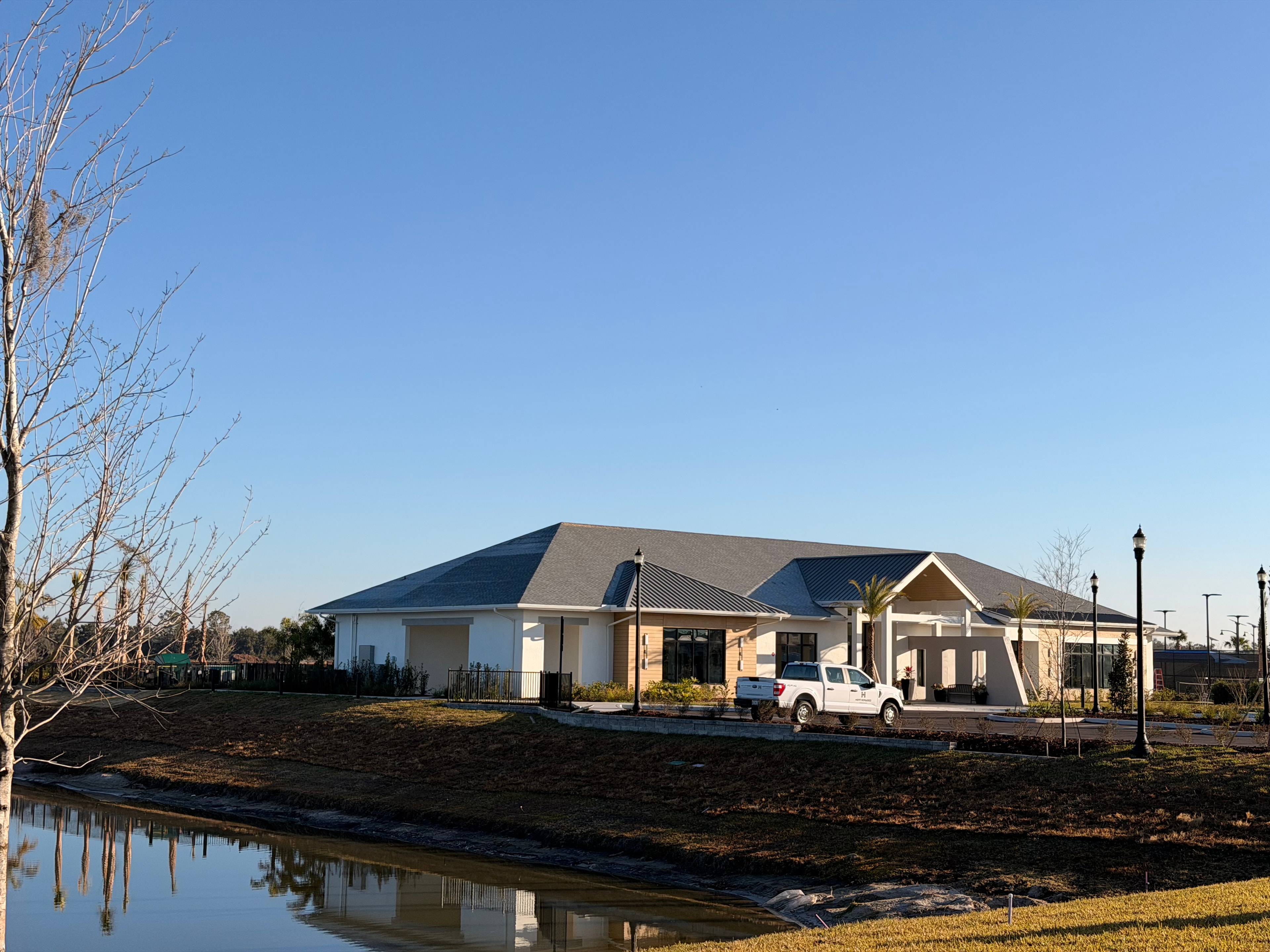 Residential building exterior daytime
